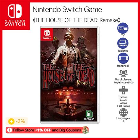 Nintendo Switch The House Of The Dead Remake Game Genre Arcade Action