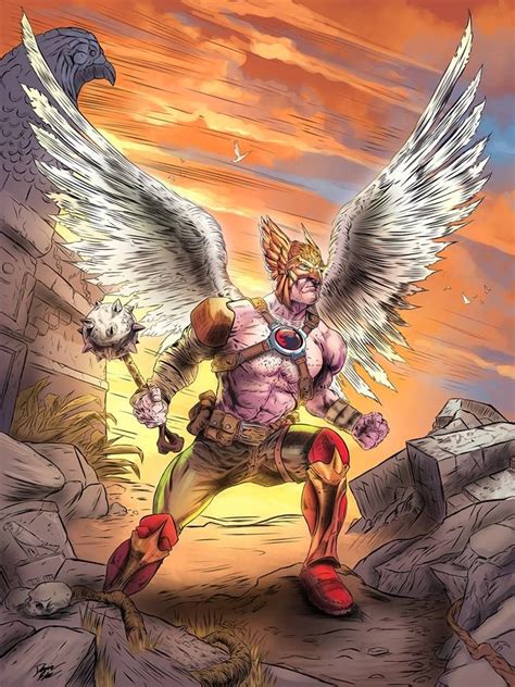 Hawkman Hawkman Comic Book Superheroes Hawkgirl Art