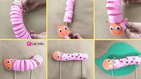 How To Make A Moving Paper Caterpillar Diy Moving Caterpillar Paper