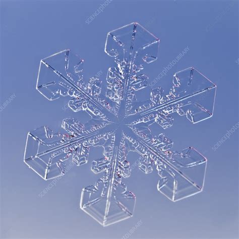 Snowflake Magnified Under Microscope Stock Image C0406213