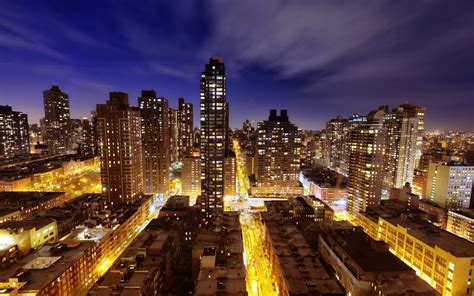 배경 화면 도시 뉴욕 밤 빛 거리 1680x1050 Wallpaperup 655452 배경 화면