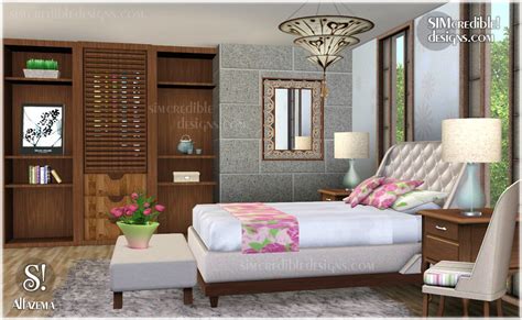 My Sims 3 Blog Alfazema Bedroom Set By Simcredible Designs