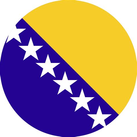 Circle Flag Of Bosnia And Herzegovina 11571463 Png