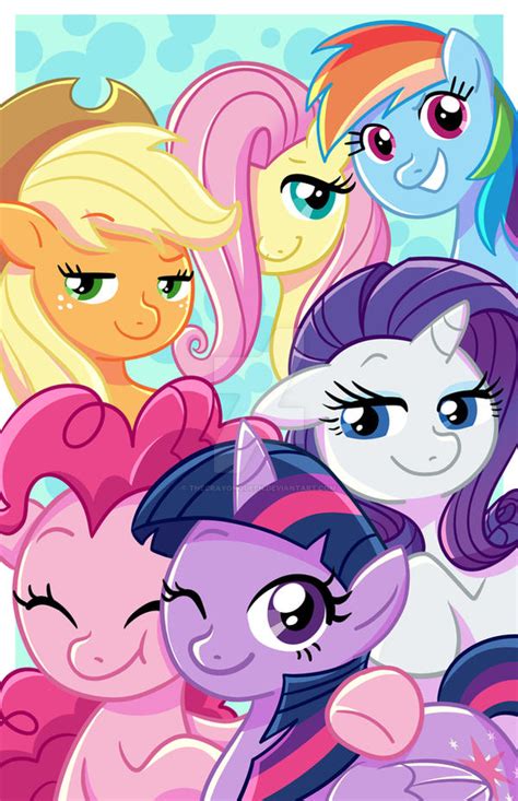 My Little Pony Mane Six By Thecrayonqueen On Deviantart