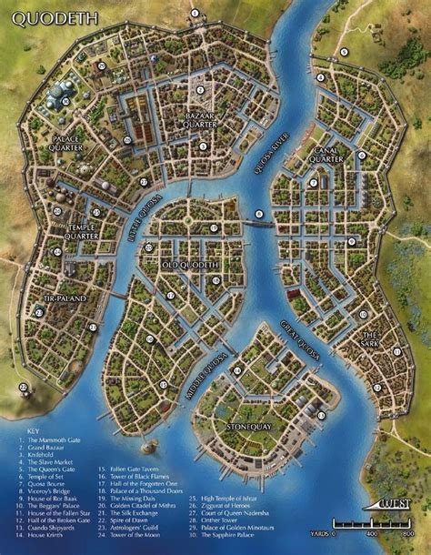 The City Of Quodeth Fantasy Map Making Fantasy City Map Fantasy