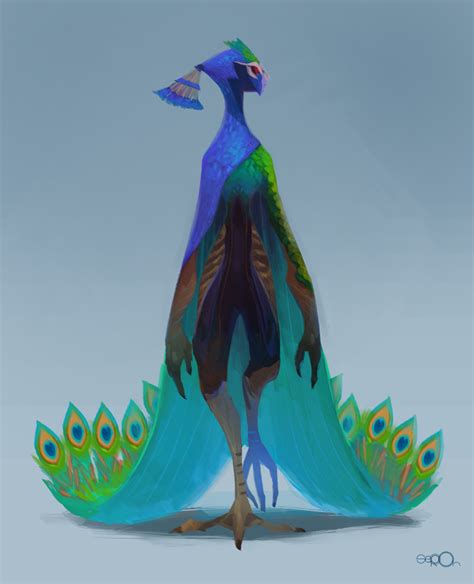 Peacock By Zgul Osr1113 On Deviantart Fantasy Character Design