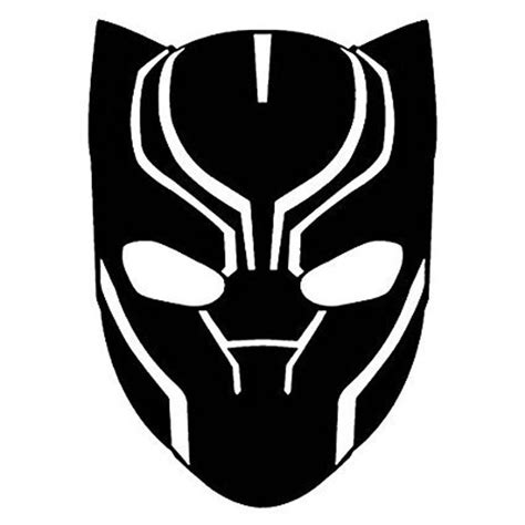 Marvel Black Panther Mask Decal Etsy Black Panther Art Black