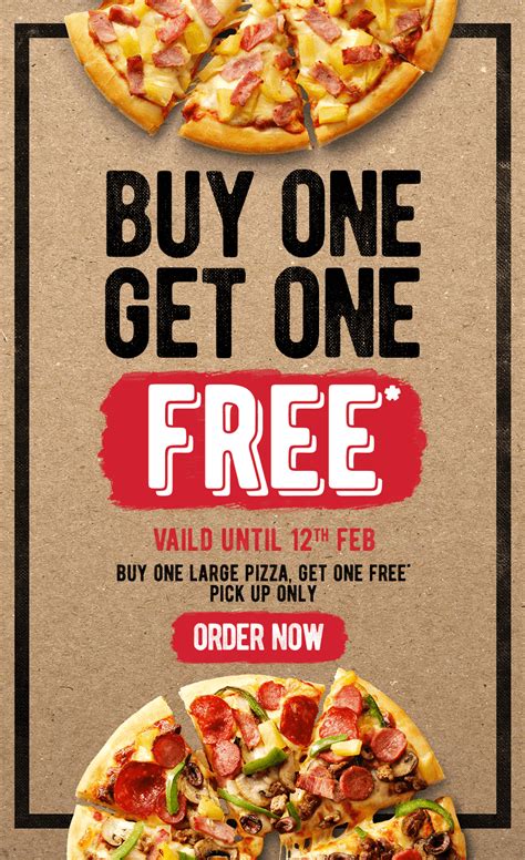 Deal Pizza Hut Buy One Get One Free Large Pizzas Until 12 February 2019 Frugal Feeds