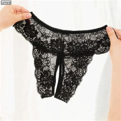 Crotchless Panties Plus Size M 4xl Women Sexy Underwear Ruffles Lace