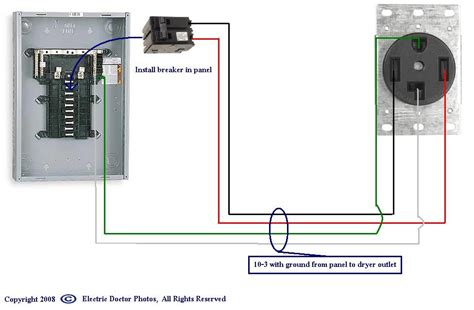 One side of the gfci connected to the ground (neutral wire as shown white in the diagram) and another side to the high potential (hot wire shown as black in the diagram) shows as in black color. Need 3Prong 220 dryer plug wiring diagram.