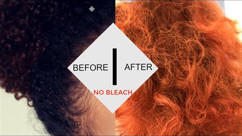 Dying My Natural Hair Orange Without Bleach Youtube