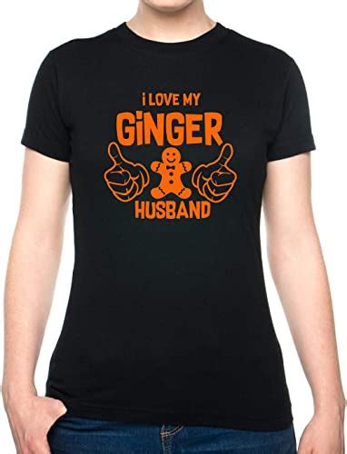 Print4u Ladies T Shirt I Love My Ginger Husband Amazonca Clothing