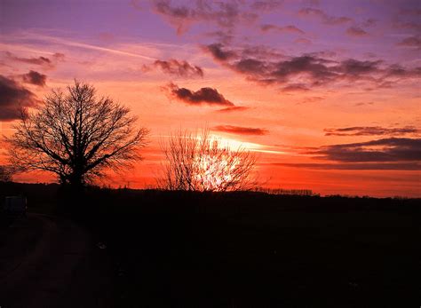 Sunset Through The Trees Kent Countryside Snapshotography Flickr