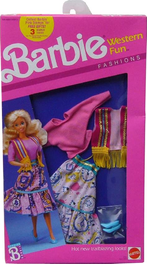 1989 Western Fun Fashions Barbie Outfit 2 9951 Asst 9955 1980s