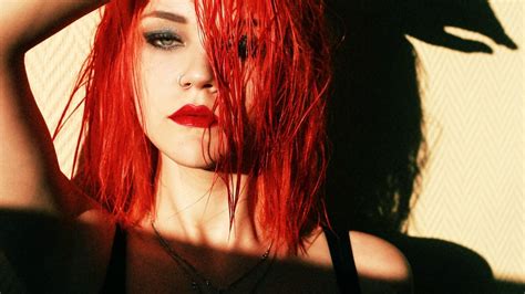 Hintergrundbilder Rothaarige Modell Rot Mode Haar Singen Farbe Schönheit Frisur