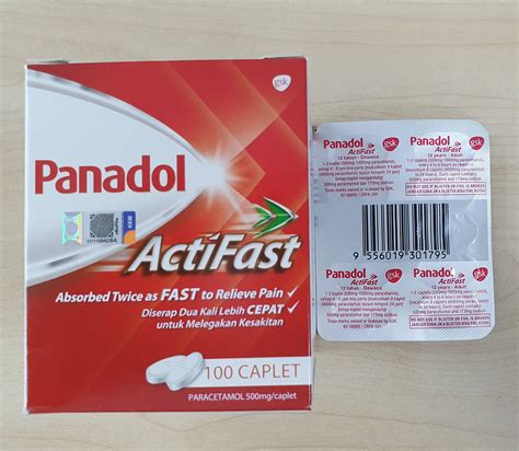 Panadol Actifast Tablet 10s Lazada