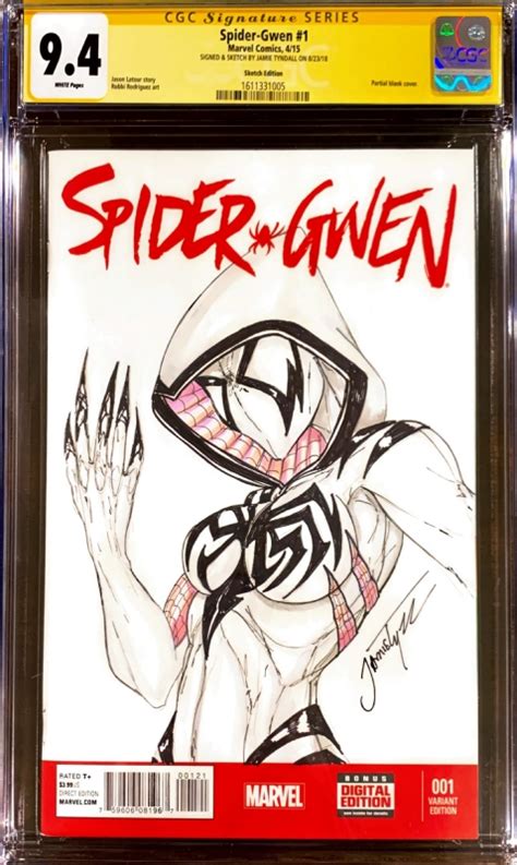 Venomized Spider Gwen Jamie Tyndall In Not A Skrull S Sketch Cover
