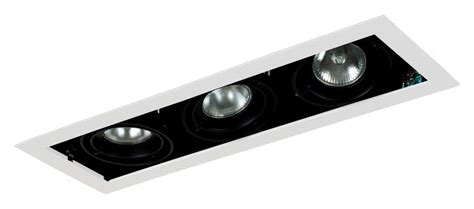 Recessed lighting a collection of slim potlights, gimbal lights and panels manufactured for recessed applications. Jesco MGP20-3WB Double Gimbal 3 Lamp Black/White New ...