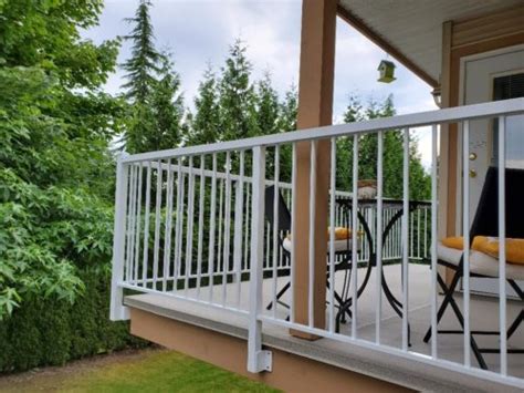 Railing Style 1 White Deck Pros Construction And Railing Inc
