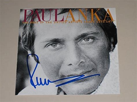 Paul Anka Signed Autographed The Best Of The United Art