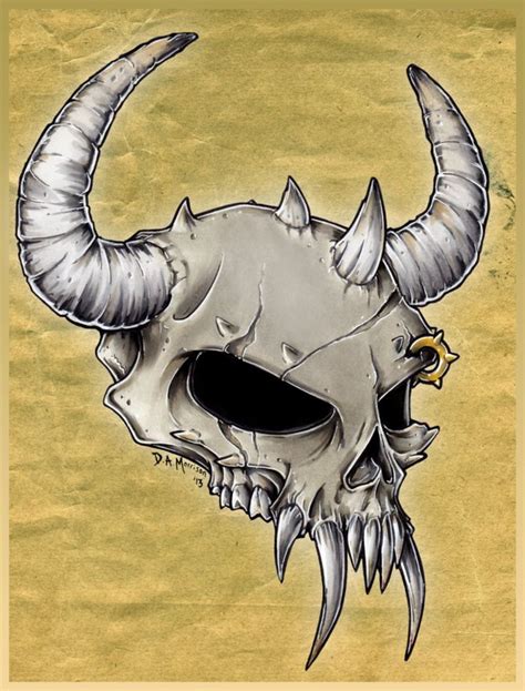 Pin By Cody Smith On Art Horror Drawing Skull Demon