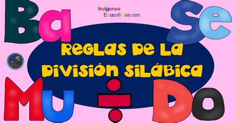 Reglas De La División Silábica Imagenes Educativas
