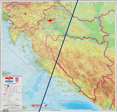 Topografska Karta Republike Hrvatske Gorje Karta