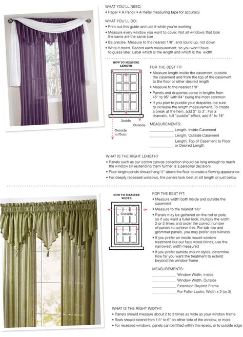 Brylanehome Window Measuring Guide Curtain Sizes Curtains Window