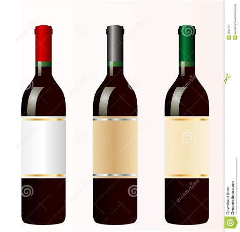Three Red Wines Stock Vector Illustration Of Drink Blank 7800177