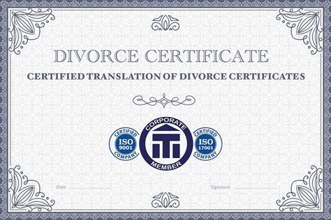 Divorce Certificate Translation Uk Court Certified Translations