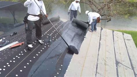 New Roofing Roof 90lb Hotmop Installation And Roof Tile Loading Youtube