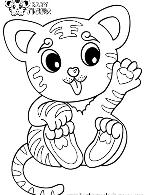 Tigers are an endangered species. Tiger Head Coloring Page at GetColorings.com | Free ...