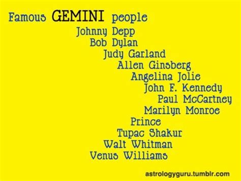 Famous Geminis People Gemini Gemini People Gemini Quotes