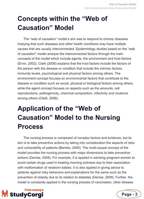 Web Of Causation Model Free Essay Example