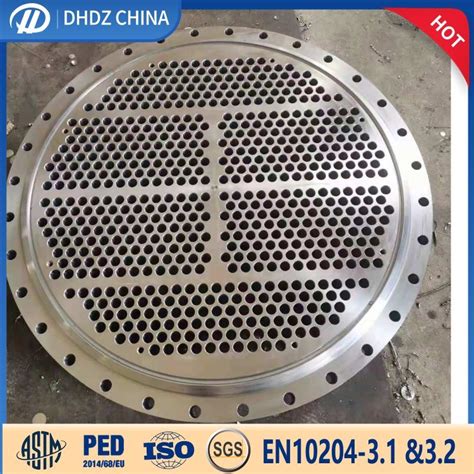 Cnc Machining Drilling Drilled Forged Forging Steel Tubesheets China