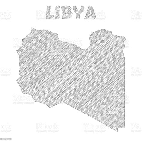 Libya Map Hand Drawn On White Background Stock Illustration Download