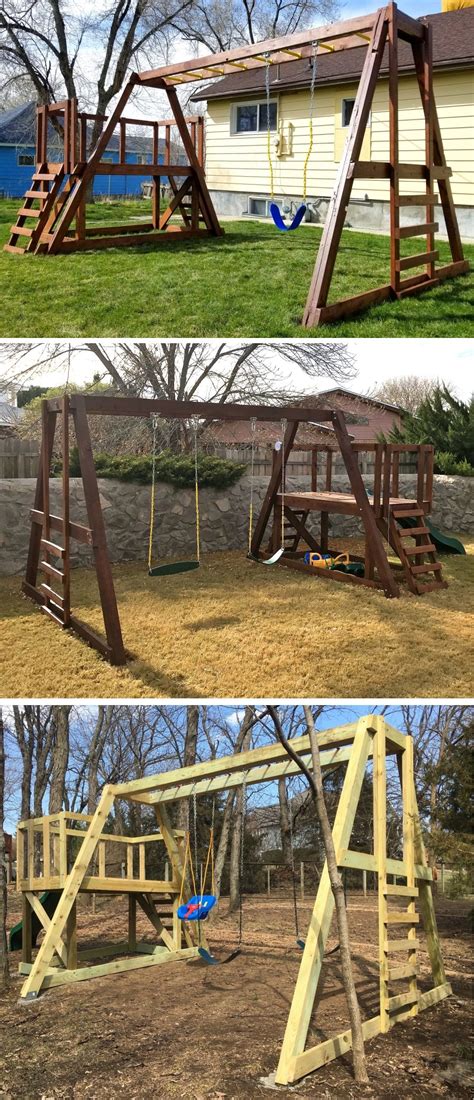Free Wooden Swing Set Plan Download The Plans At A