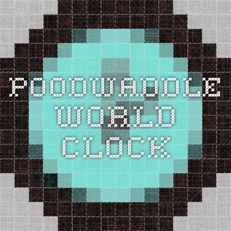 Poodwaddle World Clock | World clock, Clock, Time management techniques