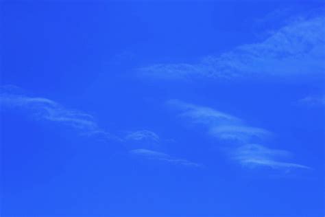 Blue Sky With Skimpy Cloud Free Stock Photo Public Domain Pictures