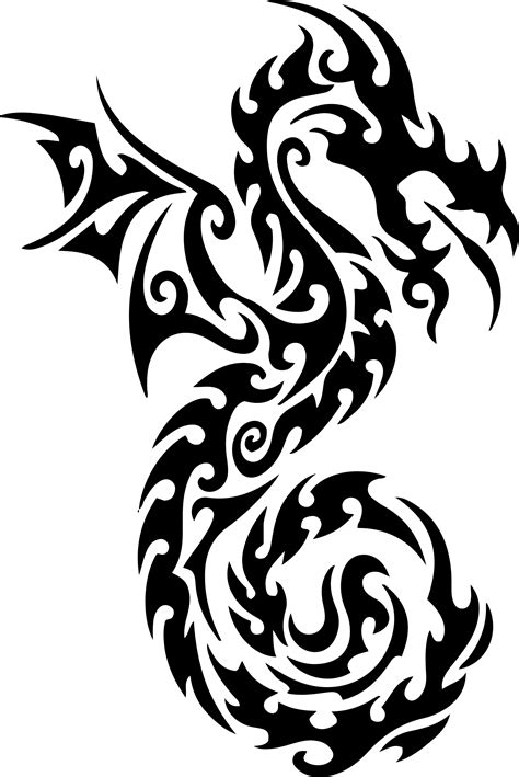 Dragon clipart tribal dragon, Dragon tribal dragon Transparent FREE for download on ...
