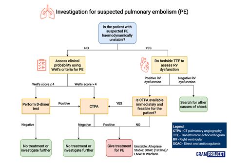 Summary Flowchart For Investigating Suspected Pulmonary Grepmed