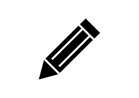 The number of squares can vary, depending on. Simple Black Pencil Vector Icon