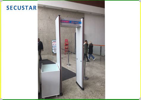 Remote Control Walk Through Metal Detector Gate 6 Zones With Led