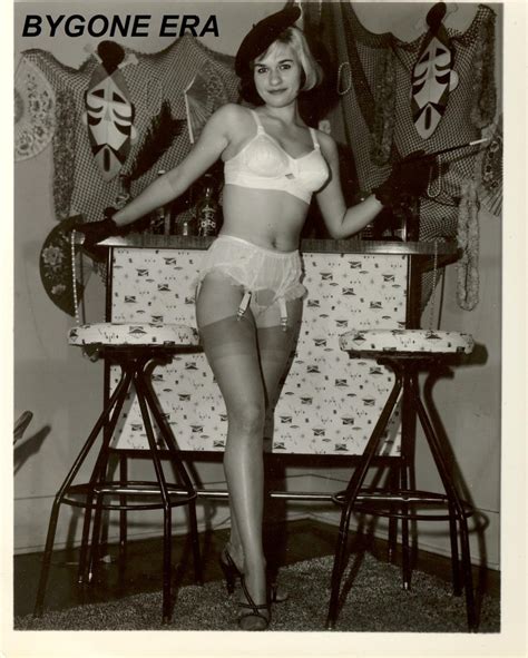 Lingerie Model 1950s Pinup Girl Tiki Bar Poster Art Photo