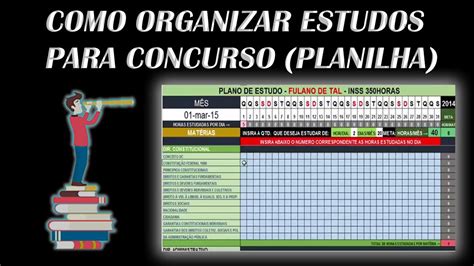 Organização Pessoal E Estudos Para Concursos Públicos