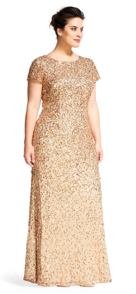Scoop Back Sequin Gown Special Occasion Dresses Dresses Simple Gowns