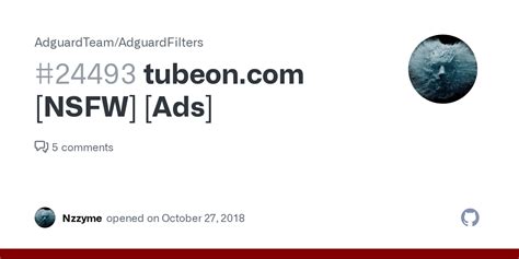 Tubeon NSFW Ads Issue 24493 AdguardTeam AdguardFilters