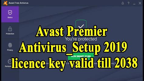 Avastpremierantivirussetup 2019 Install And Licence Key Valid Till