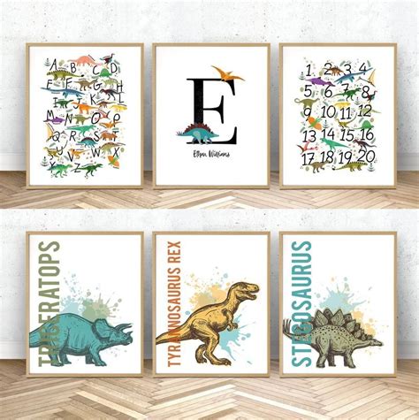 Free Dinosaur Wall Art Printables
