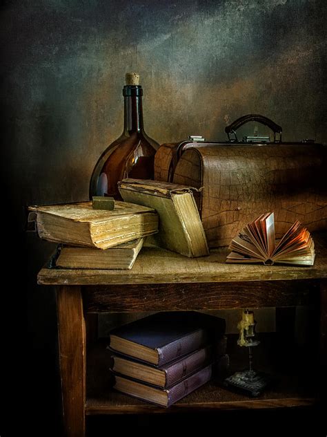 Still Life With Books By Mykhailo Sherman